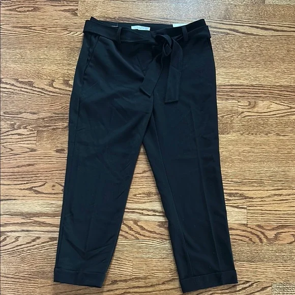 LOFT Devin Tie Waist Slim Pants - Picture 2 of 7